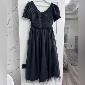 Ivy City Co tulle Black Dress